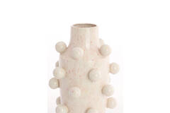 Vaas deco Ø23x43 cm MOLLY keramiek roze