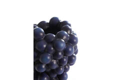 Vase deco 17x16x20,5 cm GRAPES dark blue-purple