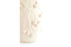 Vase deco 30x28x45 cm CHERRY ceramics matt cream