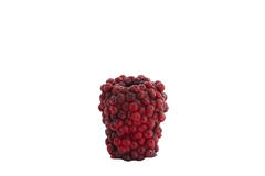Vaas deco Ø14x16,5 cm BERRIES bordeaux