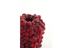 Vaas deco Ø14x16,5 cm BERRIES bordeaux