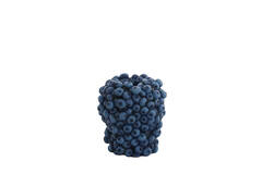 Vaas deco Ø14x16,5 cm BERRIES donker blauw