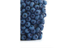 Vaas deco Ø14x16,5 cm BERRIES donker blauw