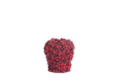 Vase deco Ø20x20,5 cm BERRIES burgundy