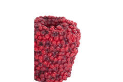 Vaas deco Ø25x25 cm BERRIES bordeaux