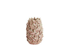 Vaas deco Ø17x26 cm MARIPOSA keramiek roze