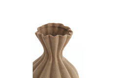 Vase deco Ø21,5x40,5 cm SILLIAN ceramics matt brown