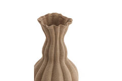 Vase deco Ø17,5x47,5 cm SILVIO ceramics matt brown