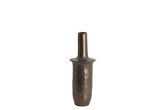 Vase deco Ø19,5x56 cm SENNES ceramics dark bronze