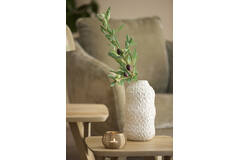 Vaas deco Ø15x28 cm ASOLA keramiek crème