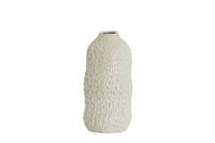Vaas deco Ø17x35,5 cm ASOLA keramiek crème