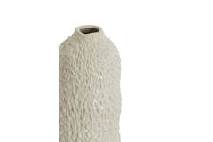 Vaas deco Ø17x35,5 cm ASOLA keramiek crème