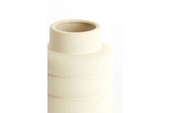 Vase deco Ø23x32,5 cm TRIORA ceramics matt cream