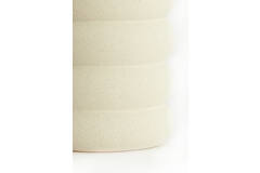 Vase deco Ø23x32,5 cm TRIORA ceramics matt cream