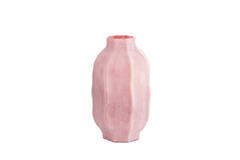 Vase Ø25x44,5 cm TEJEDA glass dark pink