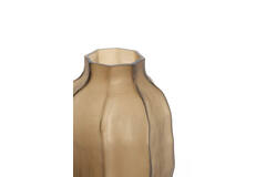Vase Ø25x44,5 cm TEJEDA glass matt dark brown