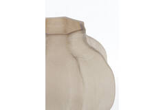 Vase Ø32,5x32 cm TEJEDA glass light brown