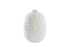 Vaas deco Ø25x35 cm TARIVA mat crème