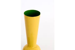 Vaas deco Ø9x25 cm TODI geel+groen