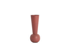 Vaas deco Ø9x25 cm TODI mat donker oud roze