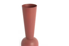 Vaas deco Ø9x25 cm TODI mat donker oud roze