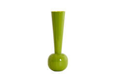 Vaas deco Ø13x36 cm TODI groen+gras groen