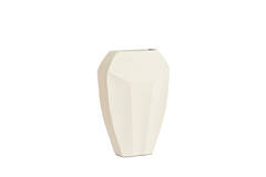 Vaas deco 30x13x45 cm CORDOBA mat crème