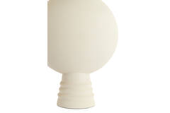 Vaas deco Ø18x54,5 cm KAVANSI mat crème