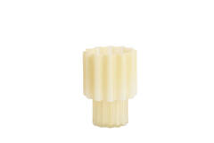 Vase Ø18x25 cm KOYARI glass cream