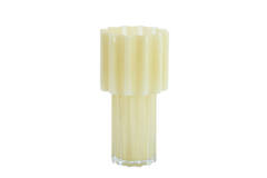Vase Ø18x34,5 cm KOYARI glass cream
