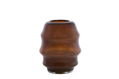 Vaas Ø26x34,5 cm JAMANOTA glas donker bruin