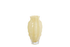 Vase Ø13x24 cm MODANZA glass cream