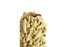 Vase deco 21x20x31 cm LOBSTER ceramics matt olive green