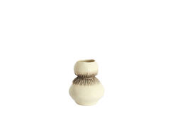 Vase deco Ø23,5x29,5 cm AVERA ceramics cream-brown