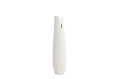 Vaas deco 19x18,5x77,5 cm MESA keramiek crème