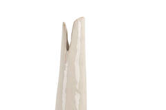 Vase deco 19x18,5x77,5 cm MESA ceramics shiny cream