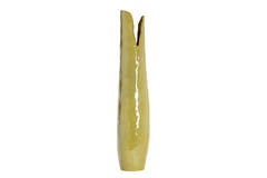 Vase deco 19,5x19x92 cm MESA ceramics olive green-brown