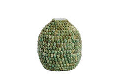 Vase deco Ø33x37 cm SHELL green