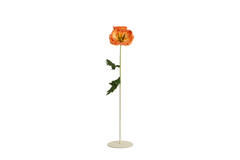 Bloemendisplay deco Ø13x30 cm TUBE mat crème