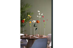 Bloemendisplay deco Ø13x30 cm TUBE mat crème