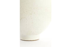 Vaas deco Ø17x23,5 cm LOREA keramiek mat crème