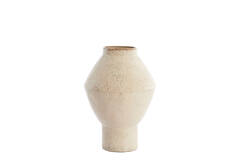 Vaas deco Ø29x41 cm VASORA keramiek glanzend taupe