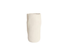 Vase deco Ø25x49 cm SERAFINA ceramics cream