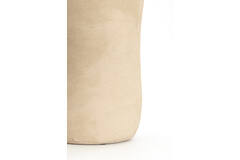Vaas deco Ø16,5x56 cm SERAFINA keramiek licht bruin