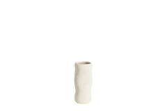 Vaas deco Ø12x28 cm SERAFINA keramiek crème