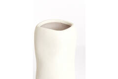 Vaas deco Ø12x28 cm SERAFINA keramiek crème