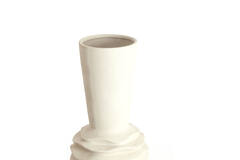 Vaas deco Ø24,5x73 cm OLIVORA keramiek crème