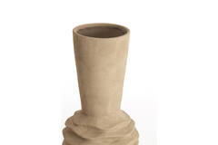 Vase deco Ø24,5x73 cm OLIVORA ceramics light brown
