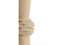 Vase deco Ø21x60 cm OLIVORA ceramics light brown