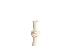 Vaas deco Ø18x47,5 cm OLIVORA keramiek crème